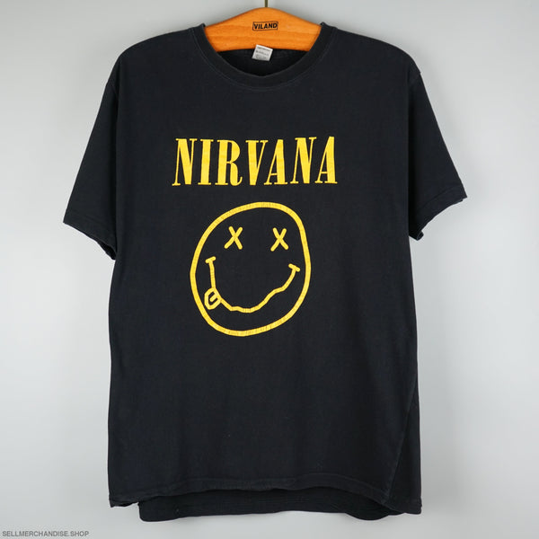 Vintage 1990s Nirvana Smiley t-shirt
