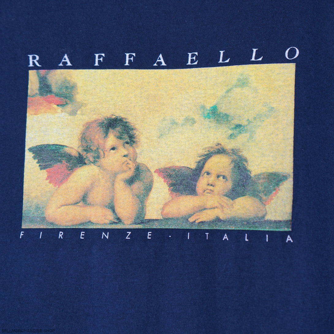 Vintage 1990s Raffaello Angel Painting t-shirt