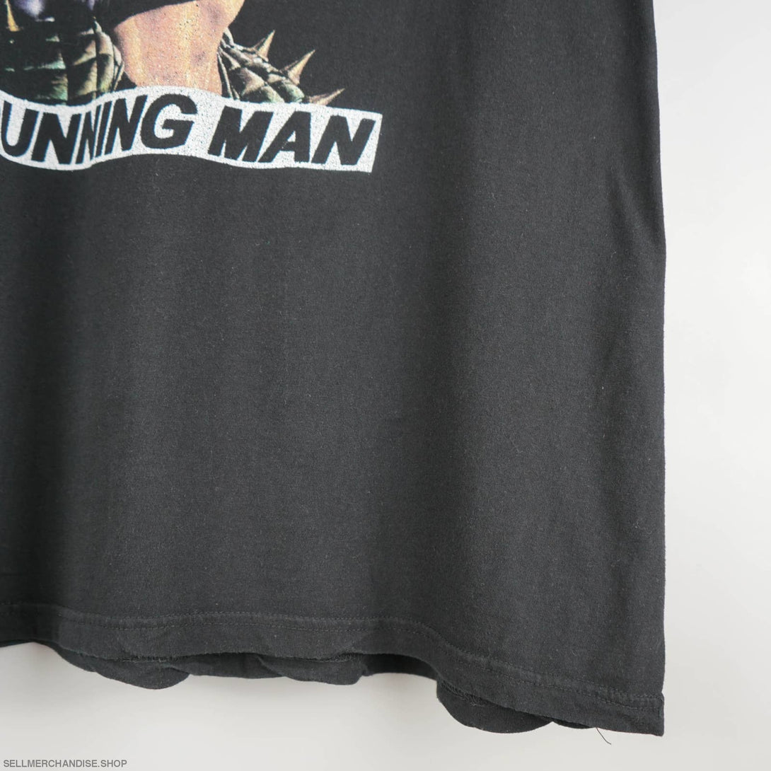 Vintage 1990s Running Man Movie T-Shirt Arnold Schwarzenegger