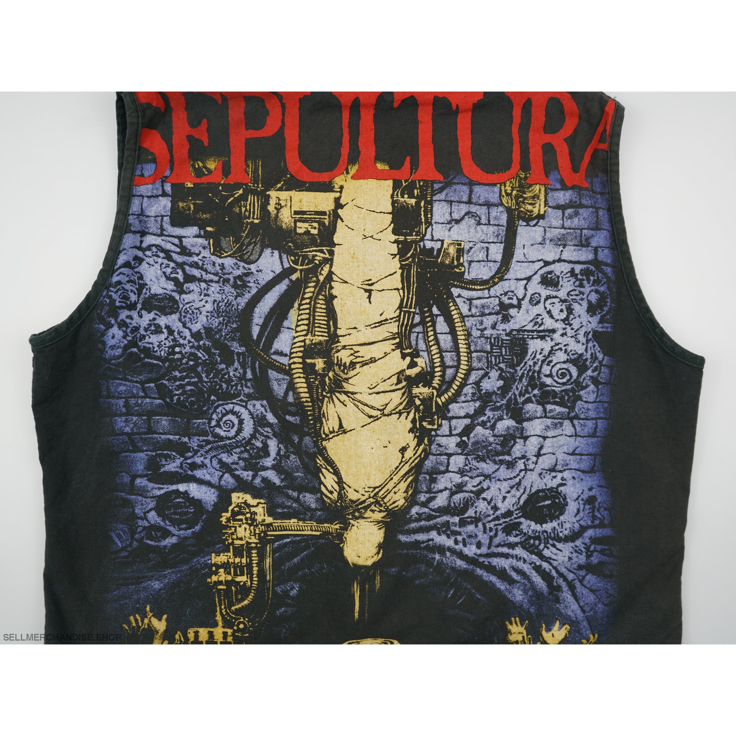 Vintage 1990s Sepultura Battle Vest