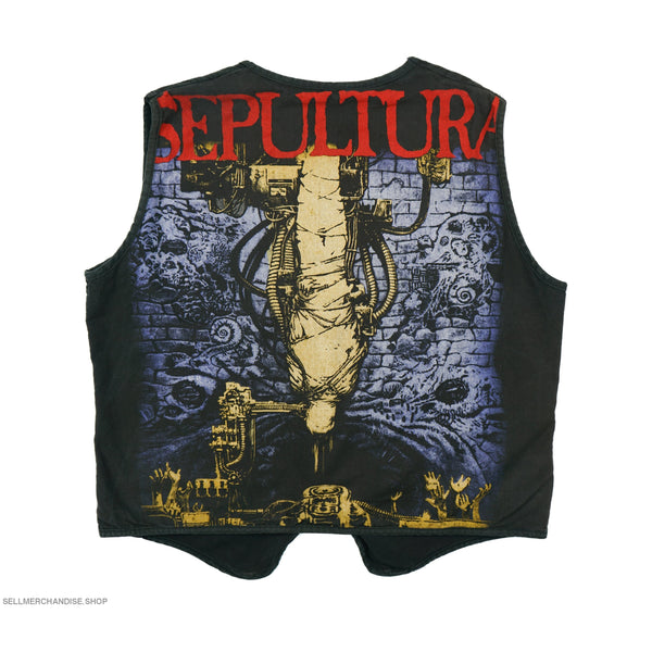 Vintage 1990s Sepultura Battle Vest