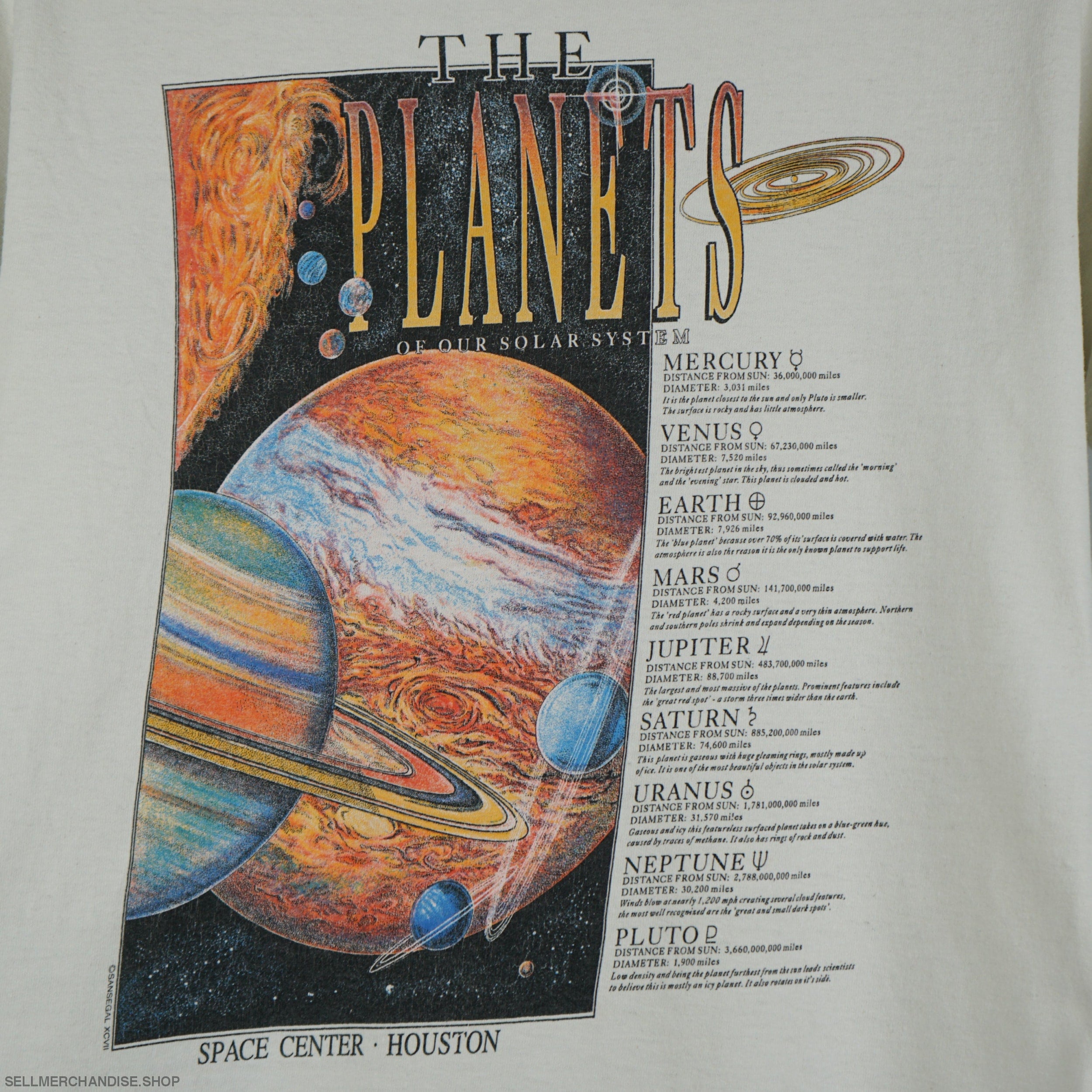 Vintage popular Solar System Tee