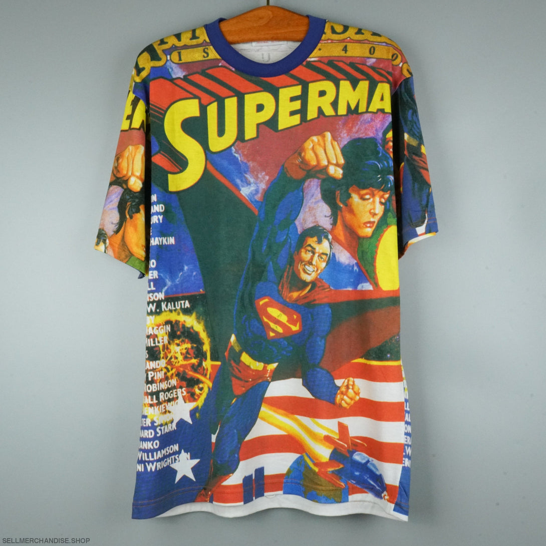 Vintage 1990s Superman t-shirt All Over Print