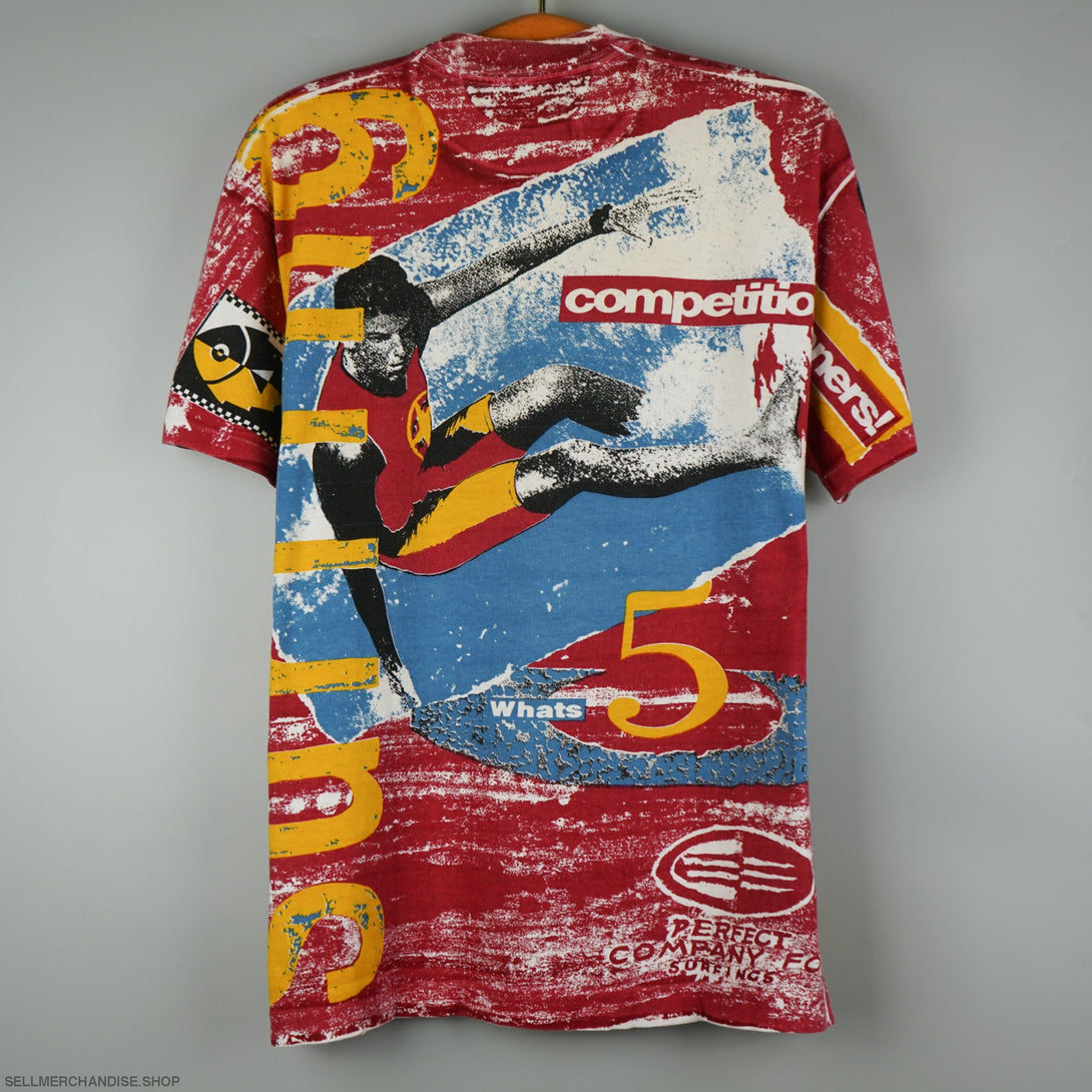 Vintage 1990s Surfing T-shirt All Over Print