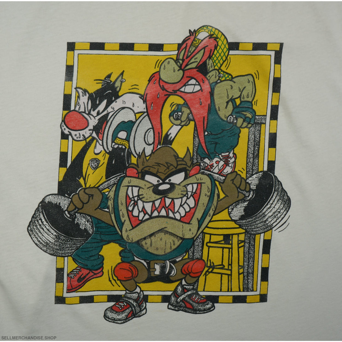 Vintage 1990s Tasmanian Devil TAZ and Yosemite Sam T-Shirt