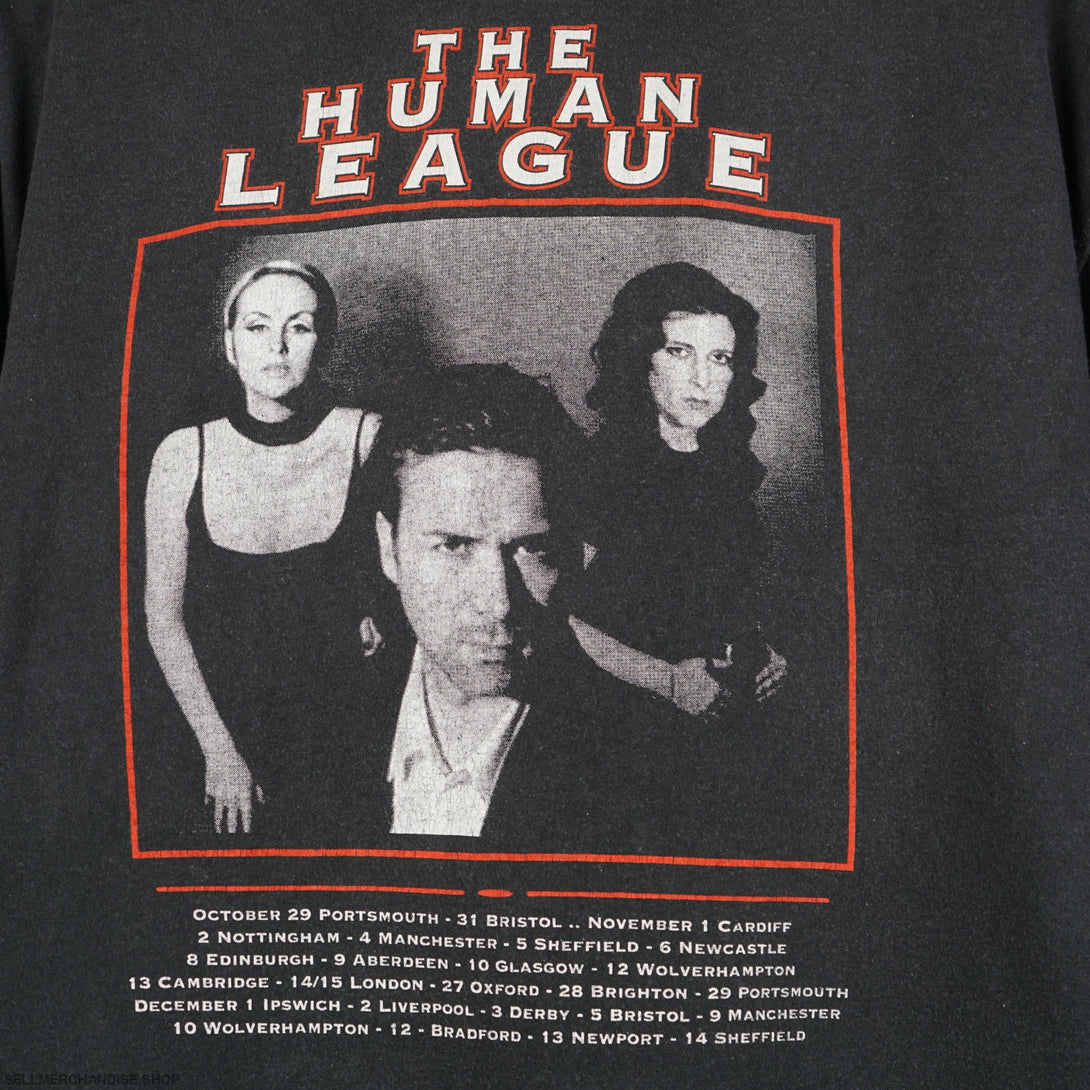 Vintage 1990s The Human League tour t-shirt