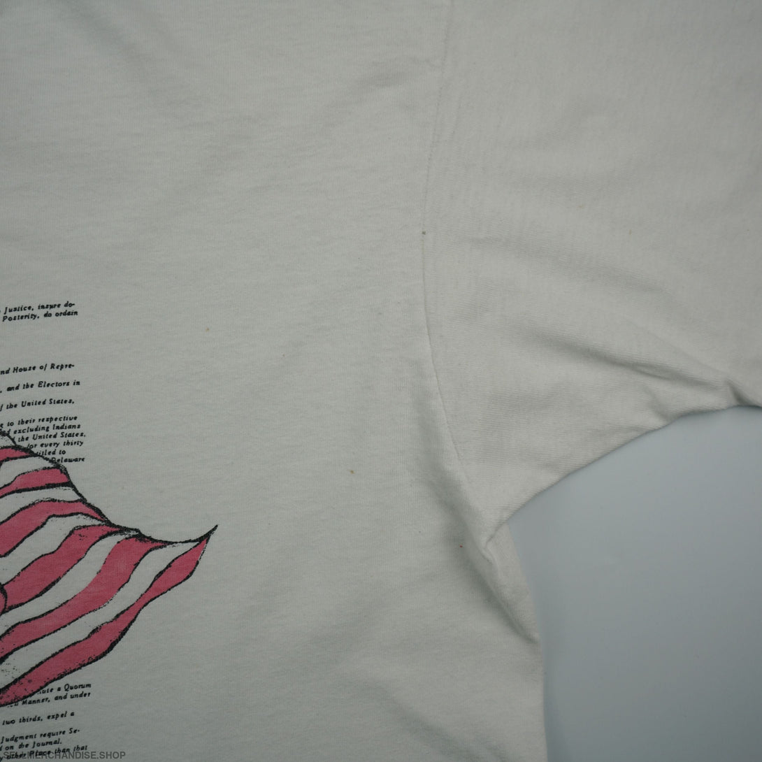 Vintage 1990s U.S. Constitution T-Shirt Eagle