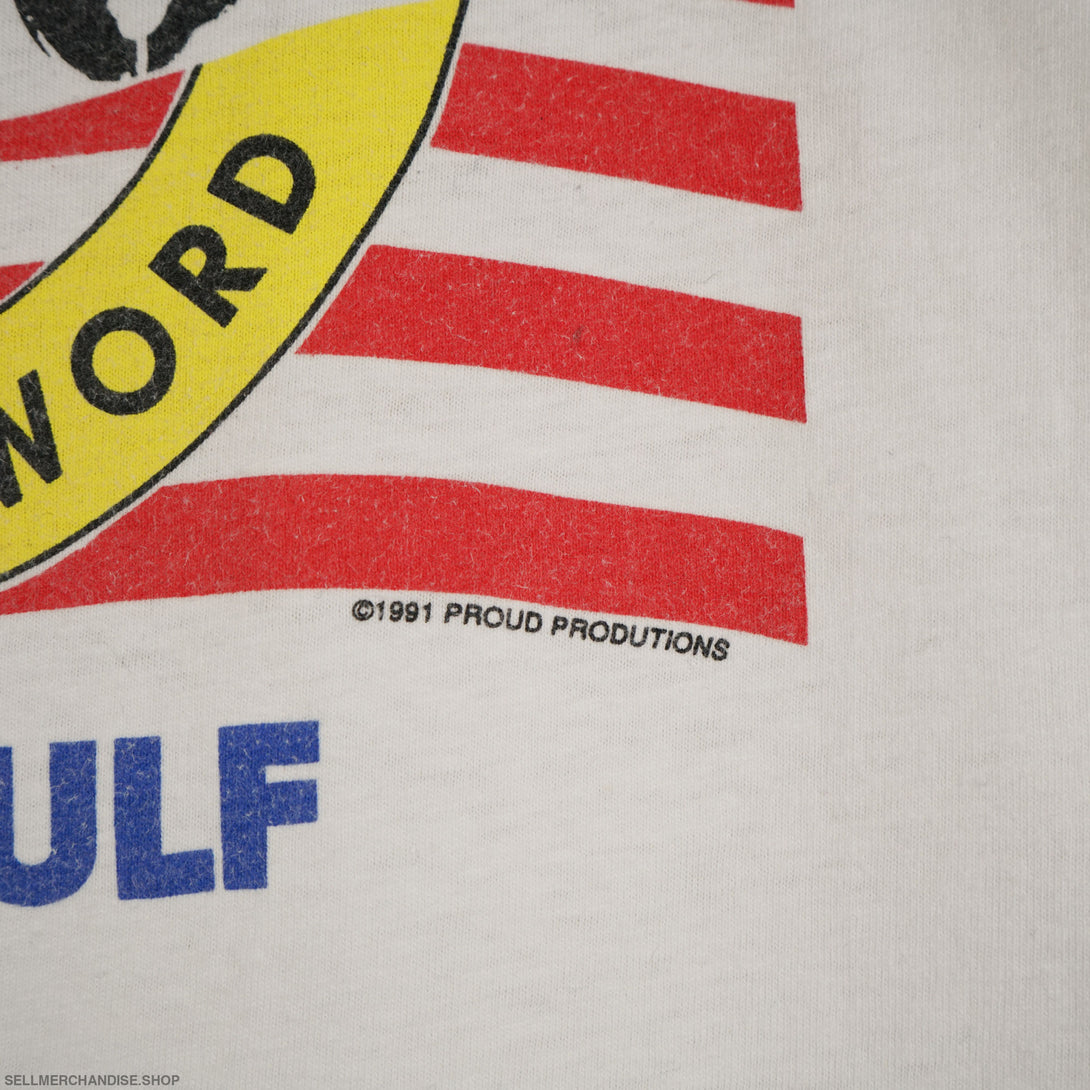 Vintage 1990s War Gulf t shirt Just Do IT