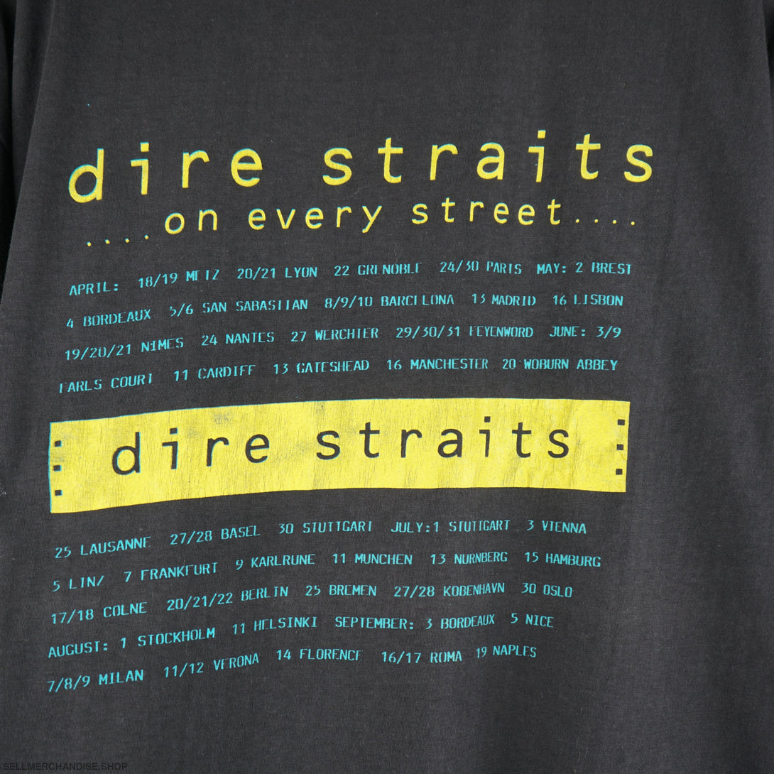 Vintage 1991 Dire Straits t-shirt On Every Street tour