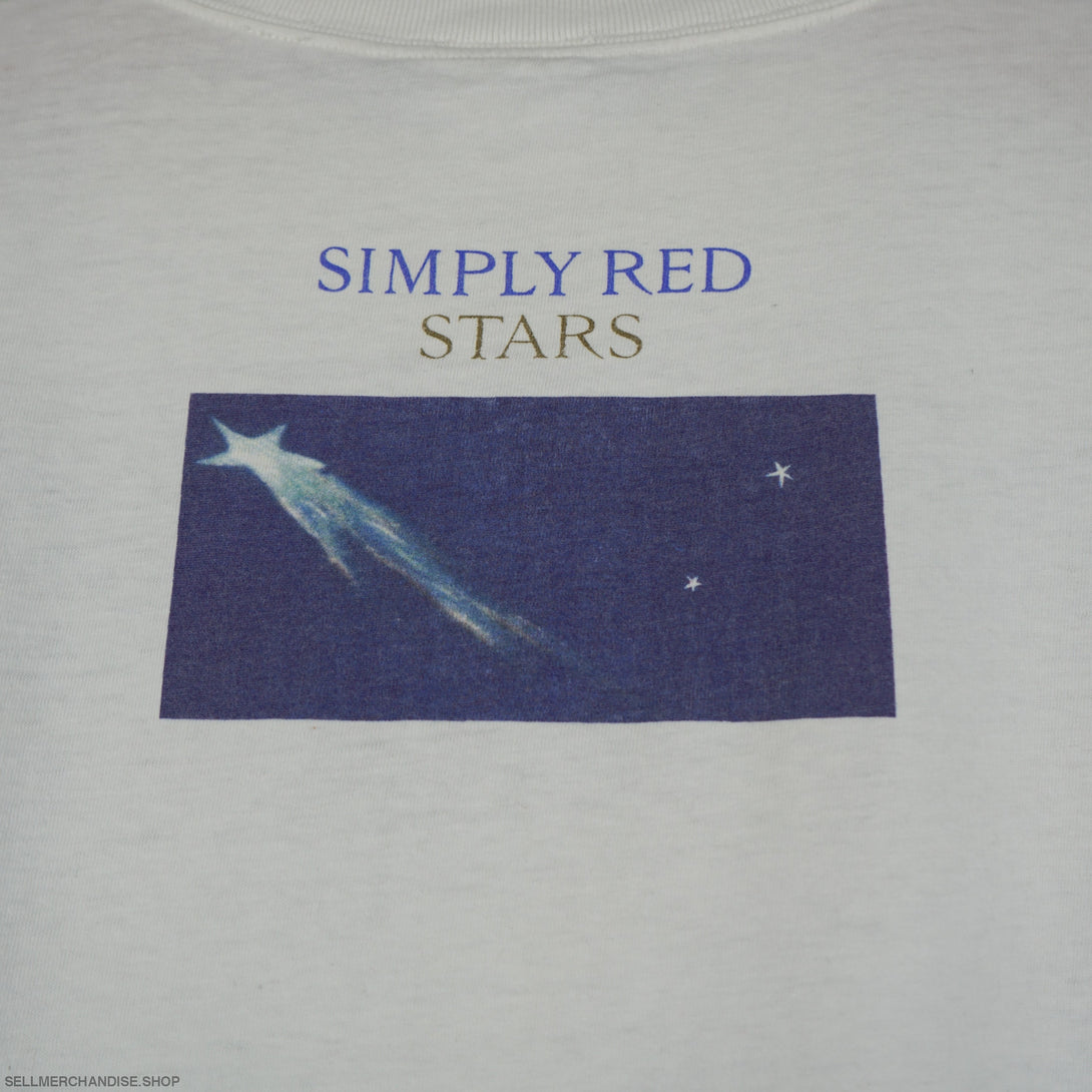 Vintage 1991 Simply Red t-shirt Stars