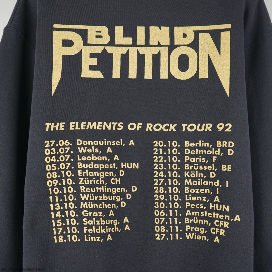 Vintage 1992 Blind Petition Tour T-Shirt