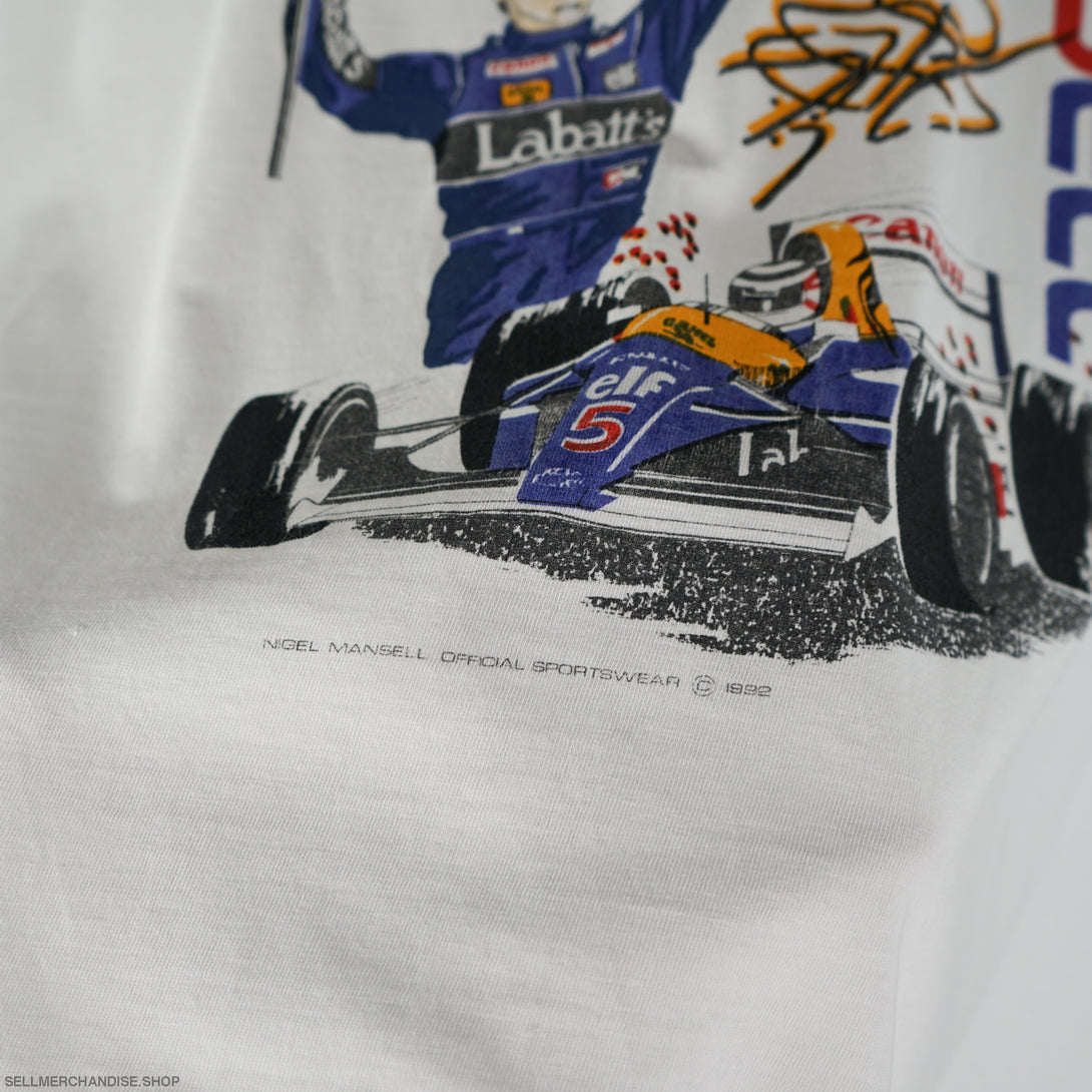 Vintage 1992 Nigel Mansell F1 t-shirt