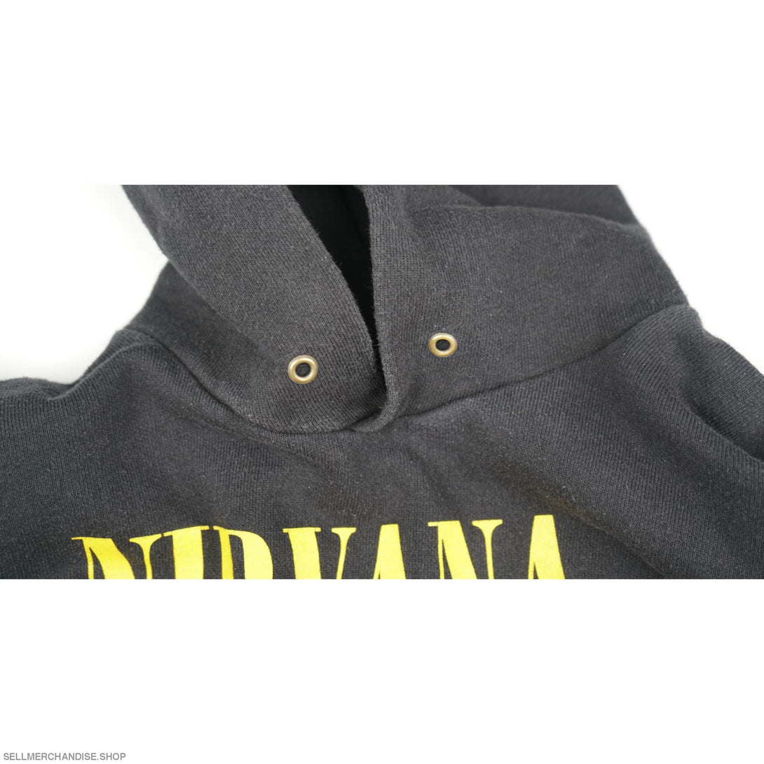 Vintage 1992 Nirvana Smiley Hoodie 2000s print