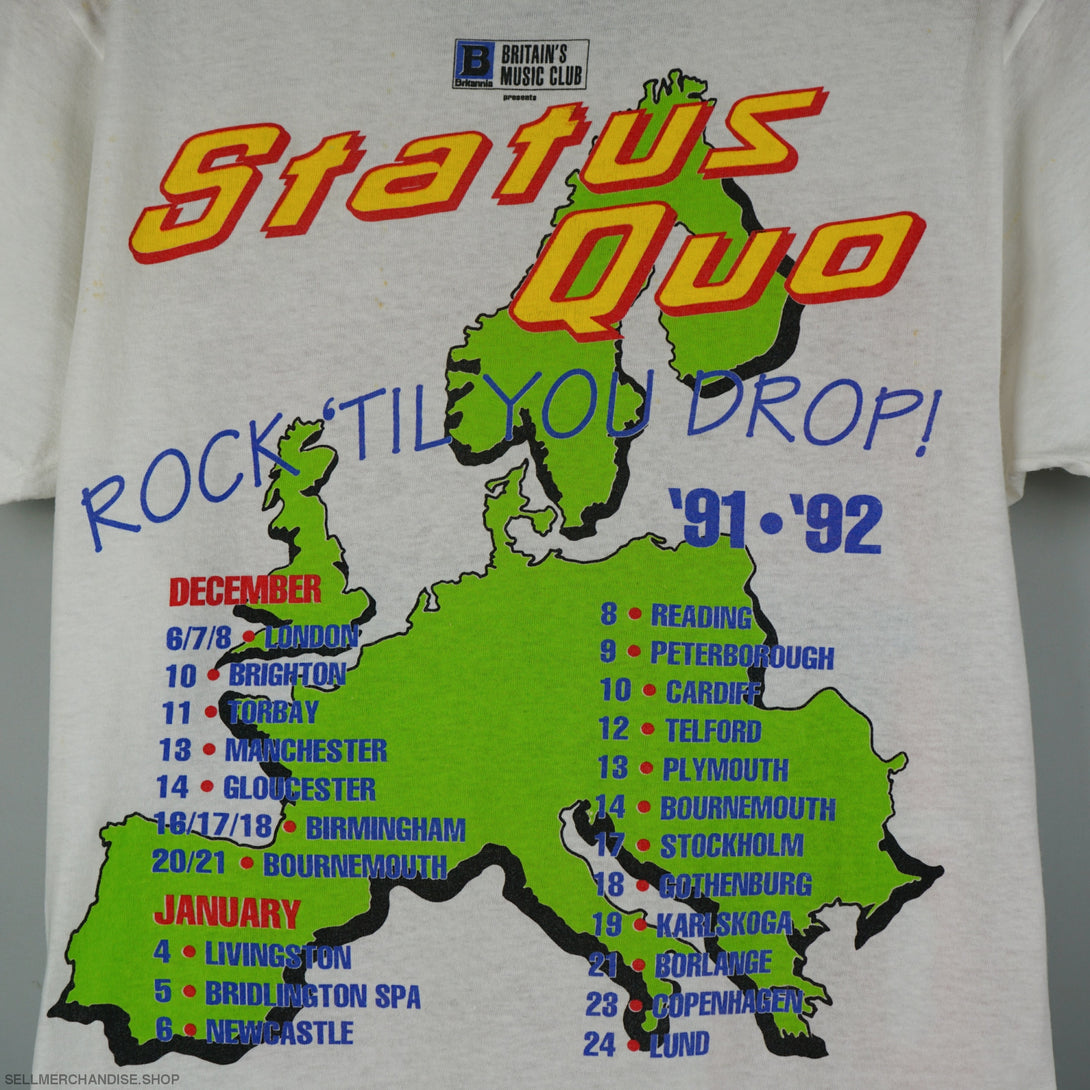 Vintage 1992 Status Quo t-shirt