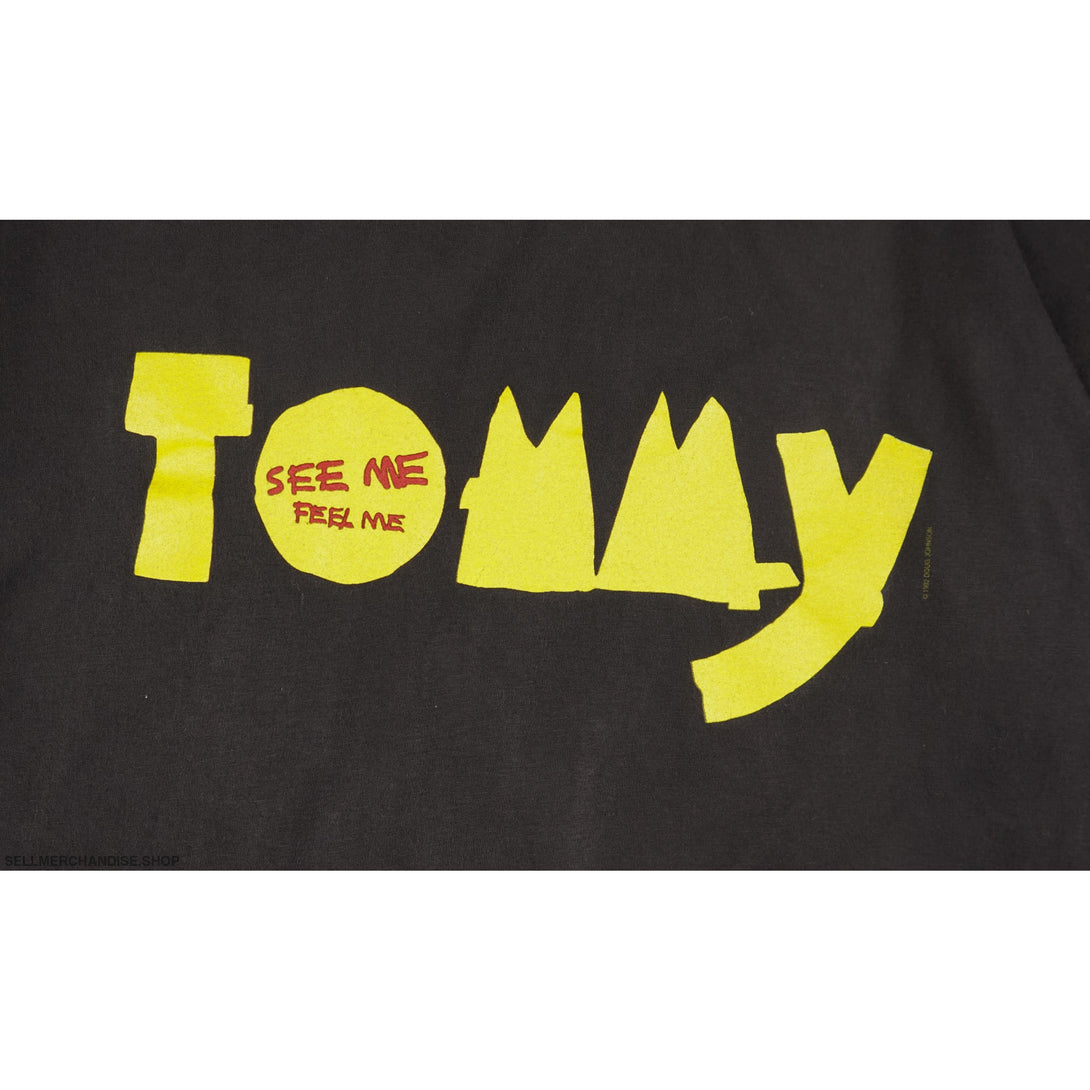Vintage 1992 The Who Band Album Tommy T-Shirt See Me Feel Me