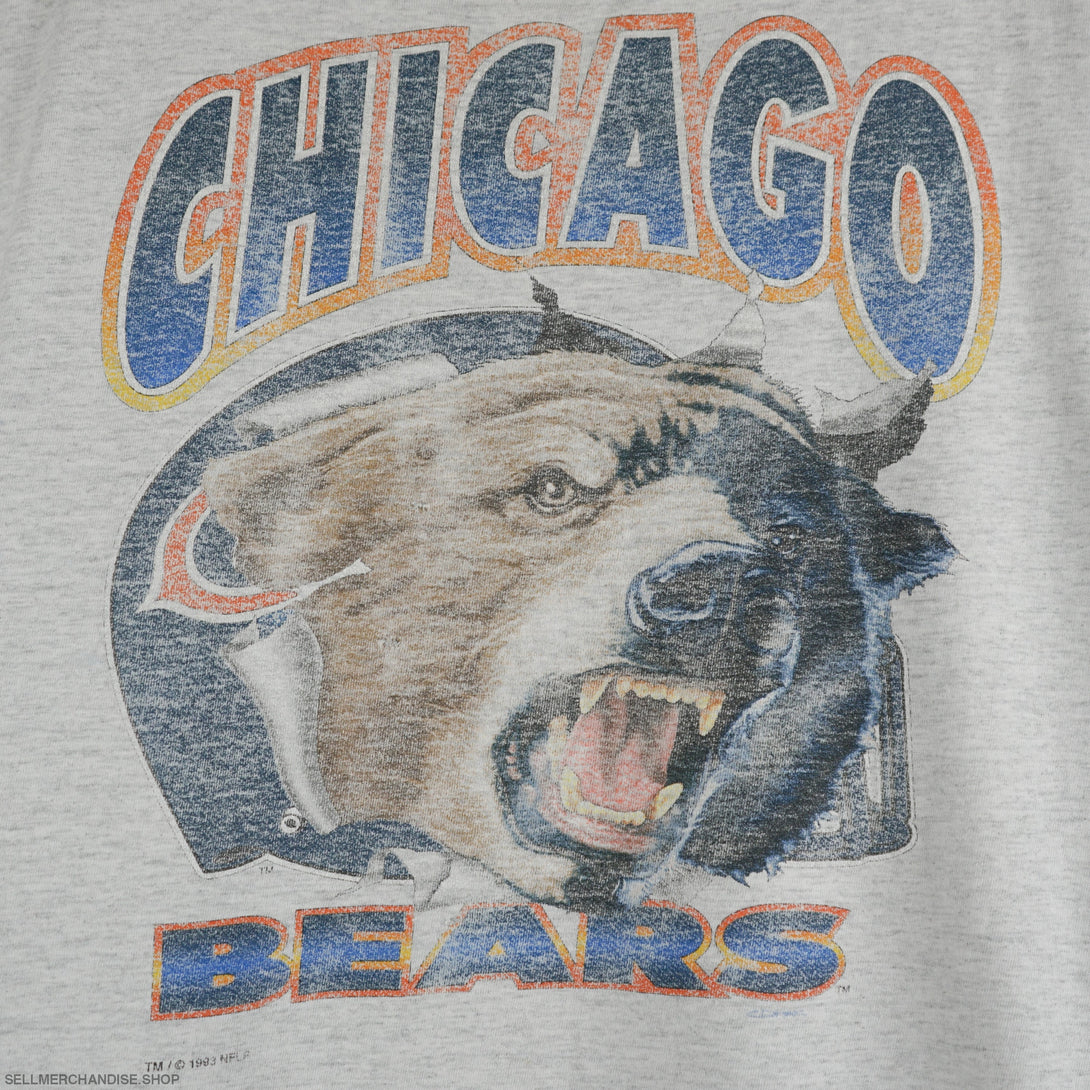 Vintage 1993 Chicago Bears T-Shirt Distressed