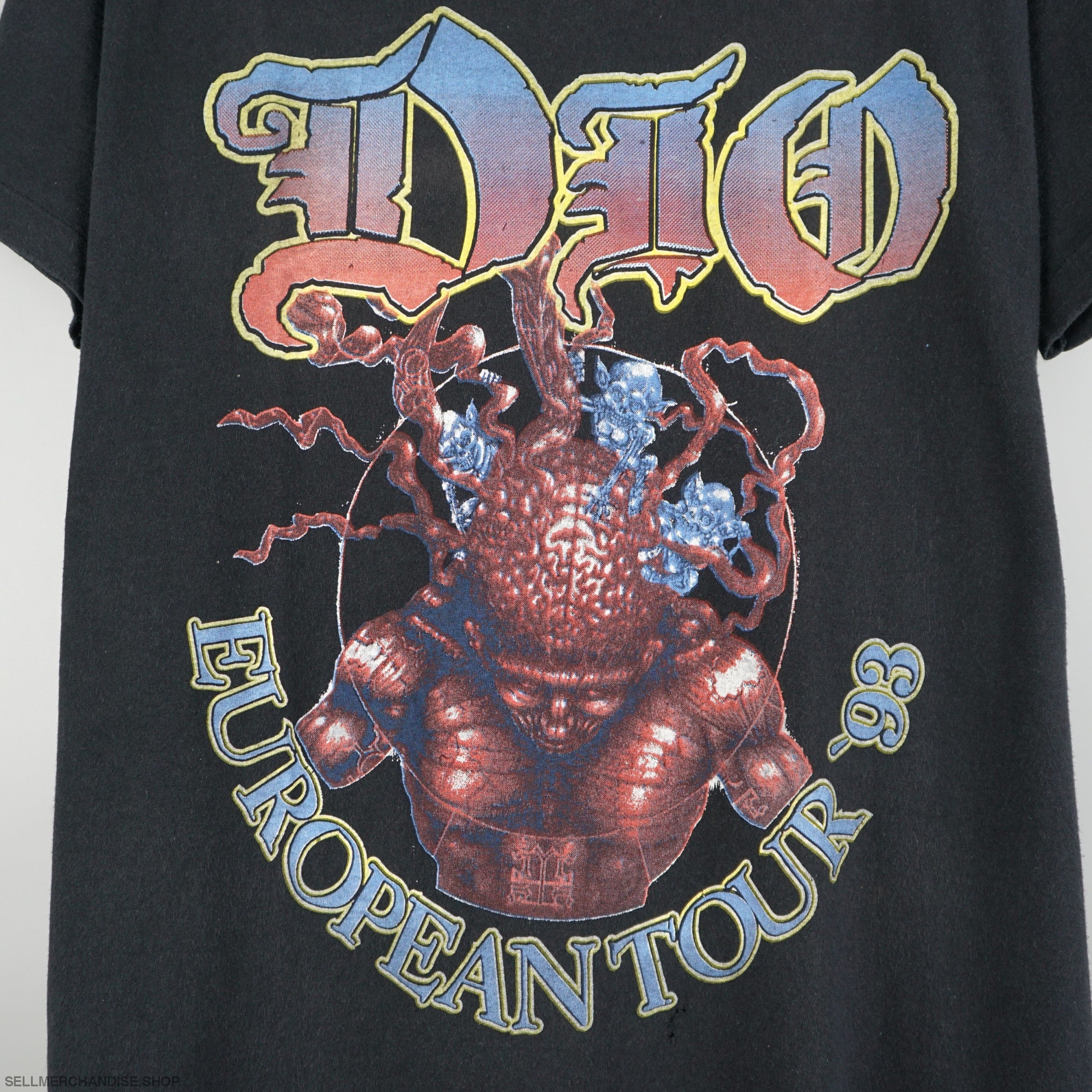 Vintage 1993 Ronnie James Dio t-shirt EU Tour 93