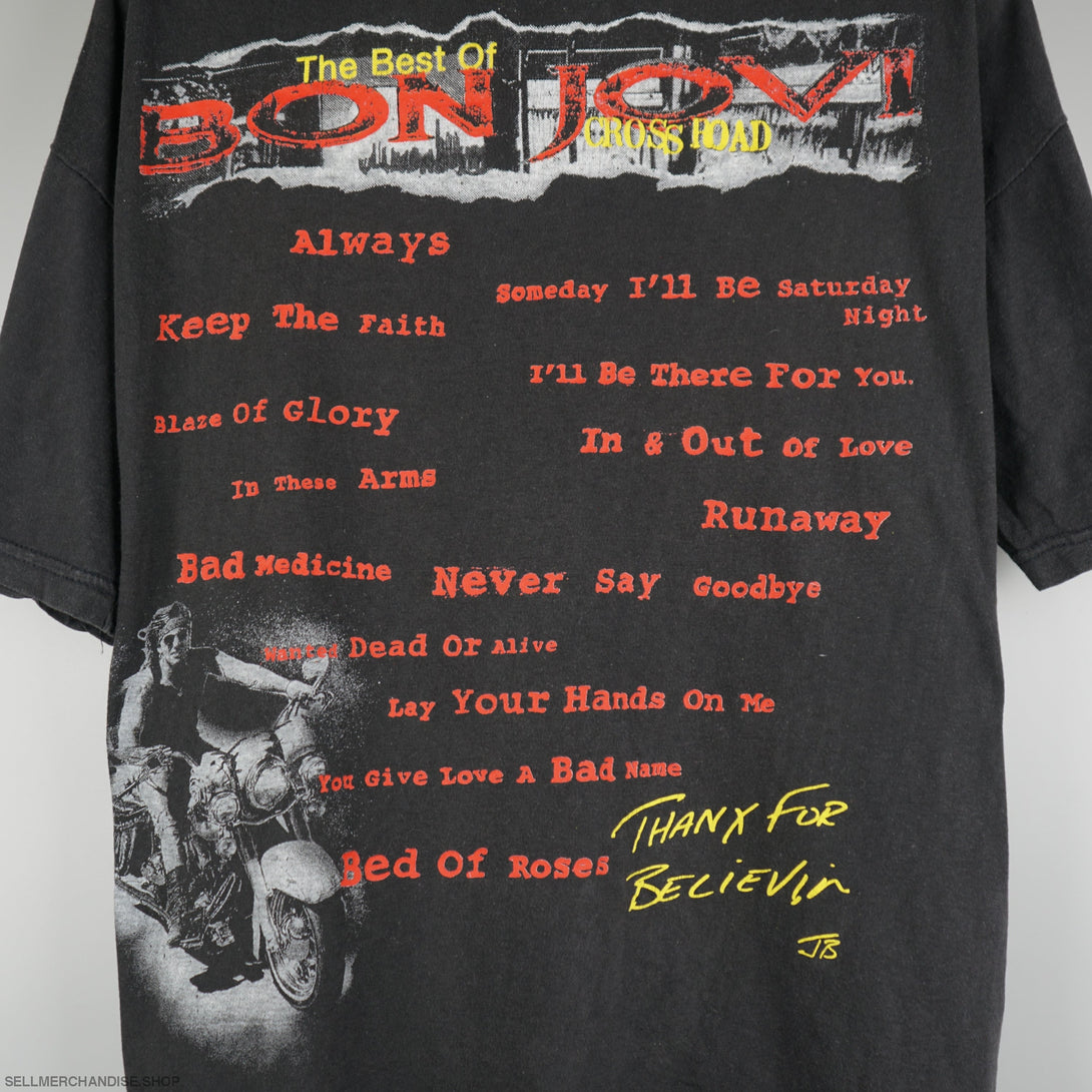 Vintage 1994 bon jovi cross road t-shirt All over print