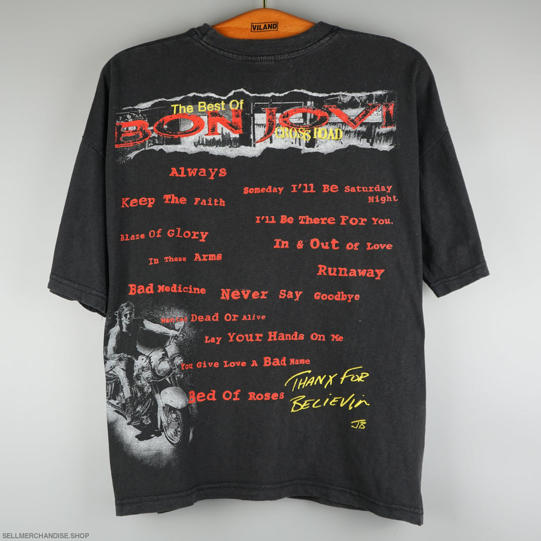 Vintage 1994 bon jovi cross road t-shirt All over print
