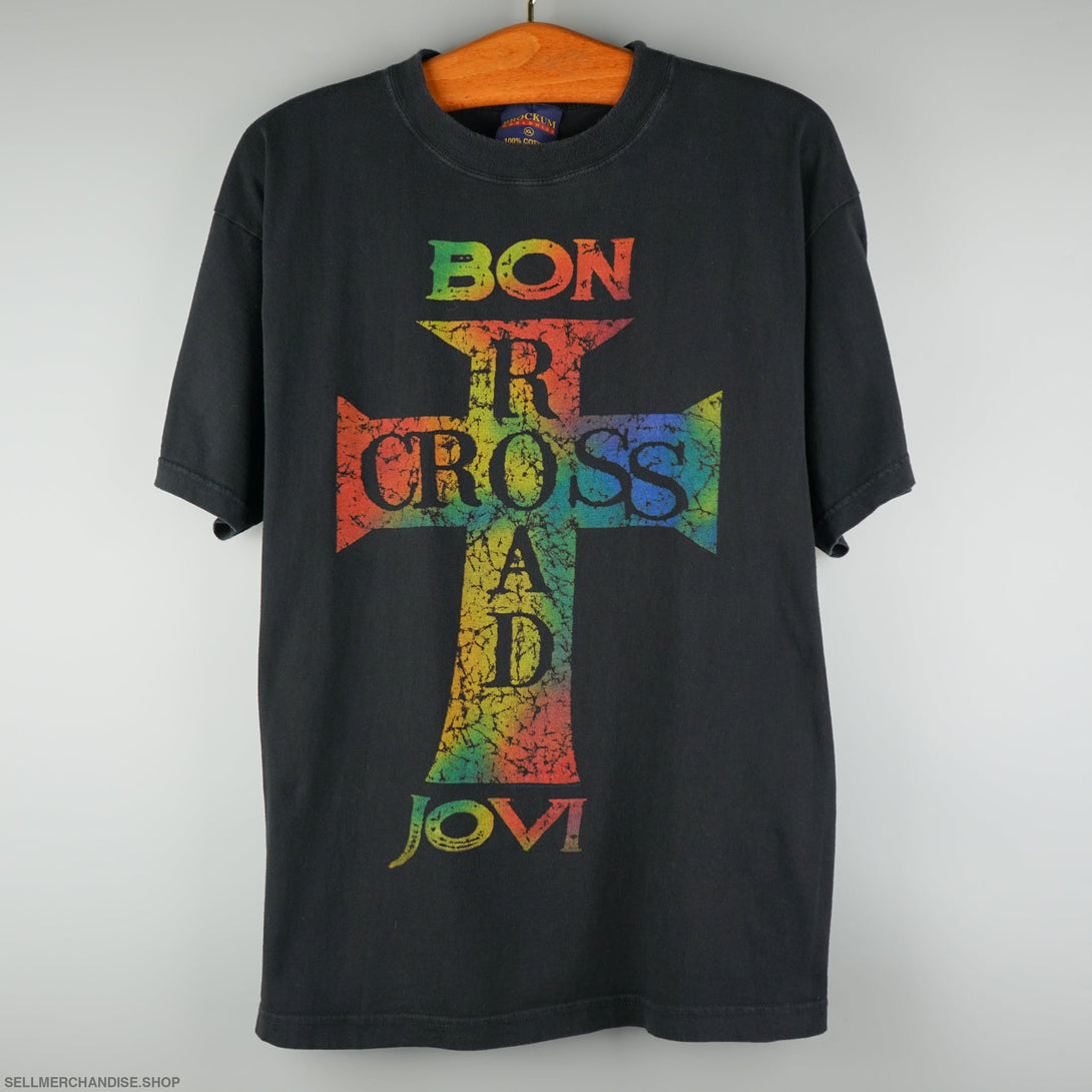 Vintage 1994 Bon Jovi T-Shirt Cross Road Tour