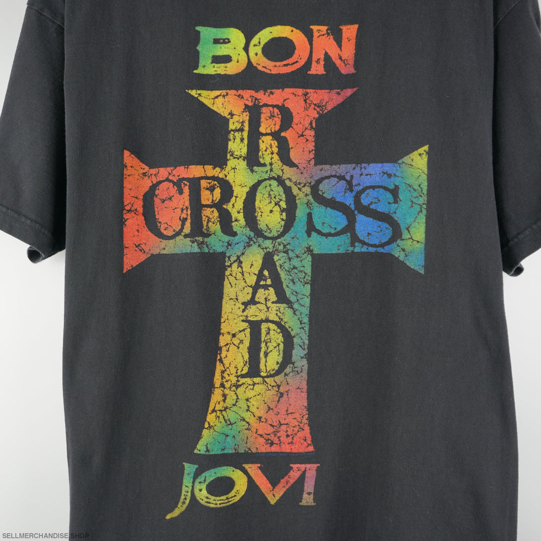 Vintage 1994 Bon Jovi T-Shirt Cross Road Tour