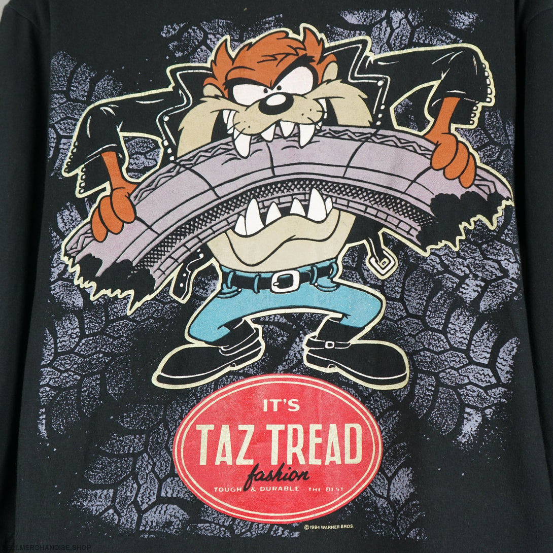 Vintage 1994 TAZ Tasmanian Devil Turtle neck sweatshirt