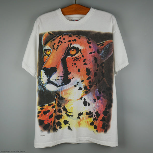 Vintage 1995 Cheetah Animal t-shirt All Over Print