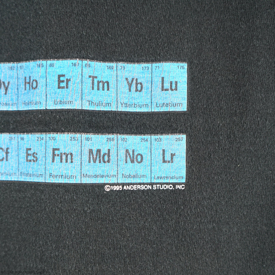 Vintage 1995 Periodic Table Of Elements T-Shirt