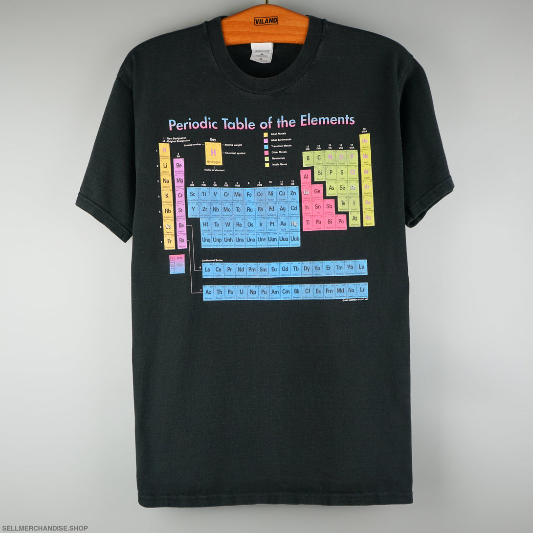 Vintage 1995 Periodic Table Of Elements T-Shirt