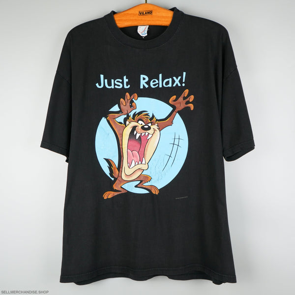 Vintage 1995 Tasmanian Devil TAZ t-shirt Just Relax