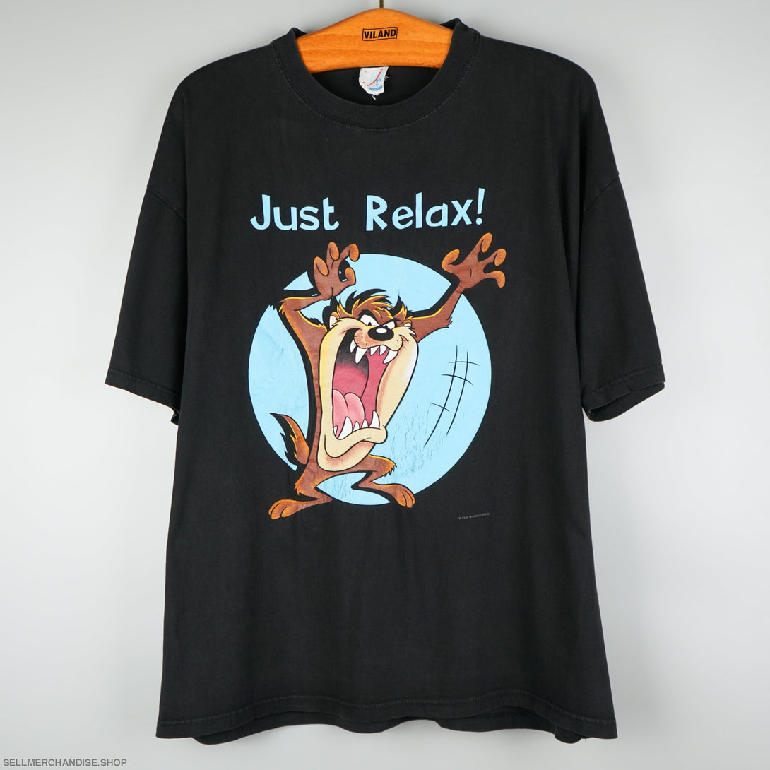 Vintage 1995 Tasmanian Devil TAZ t-shirt Just Relax