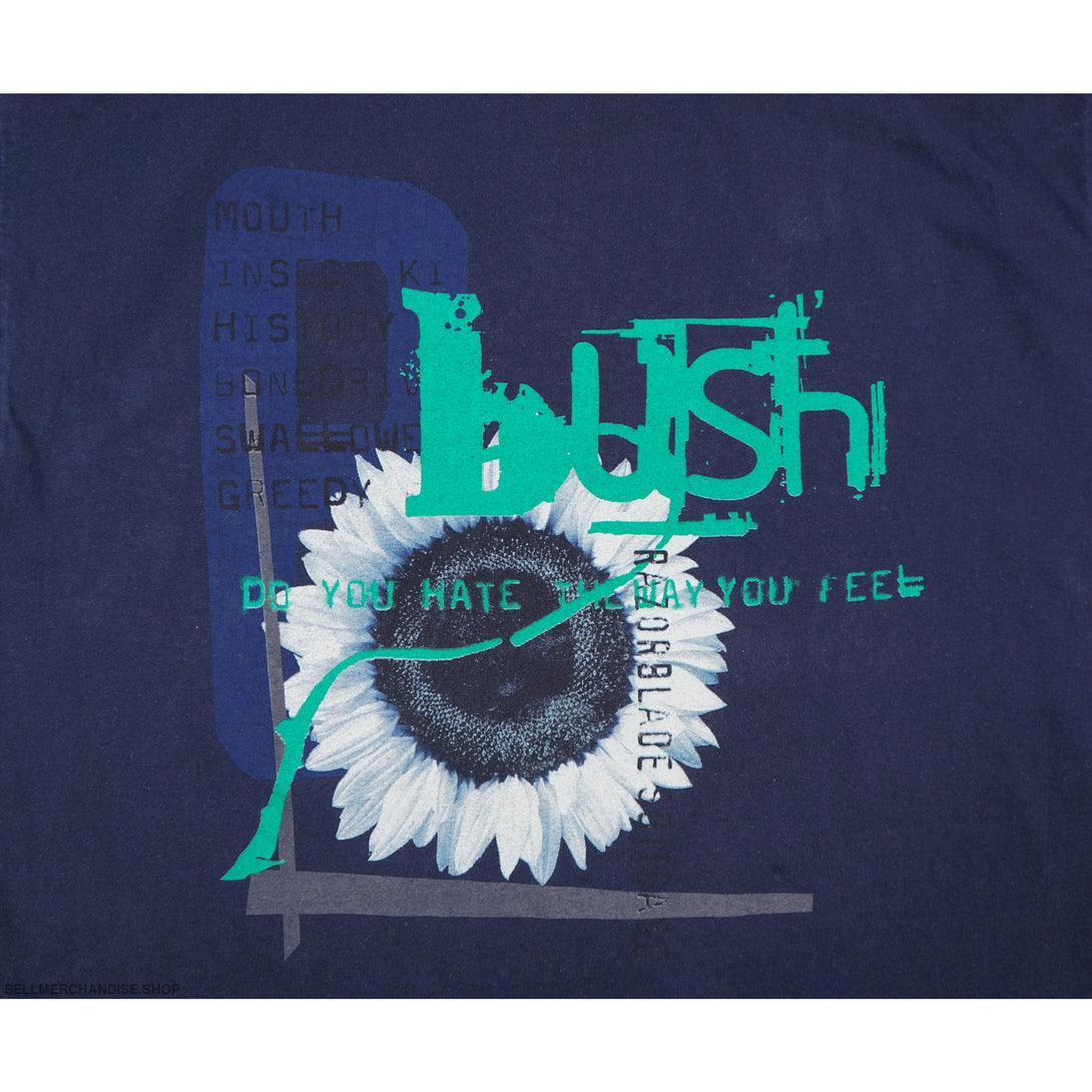 Vintage 1996 Bush Band Tour T-Shirt Razorblade Suitcase