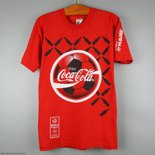 Vintage 1996 Coca Cola Soccer Euro96 t-shirt