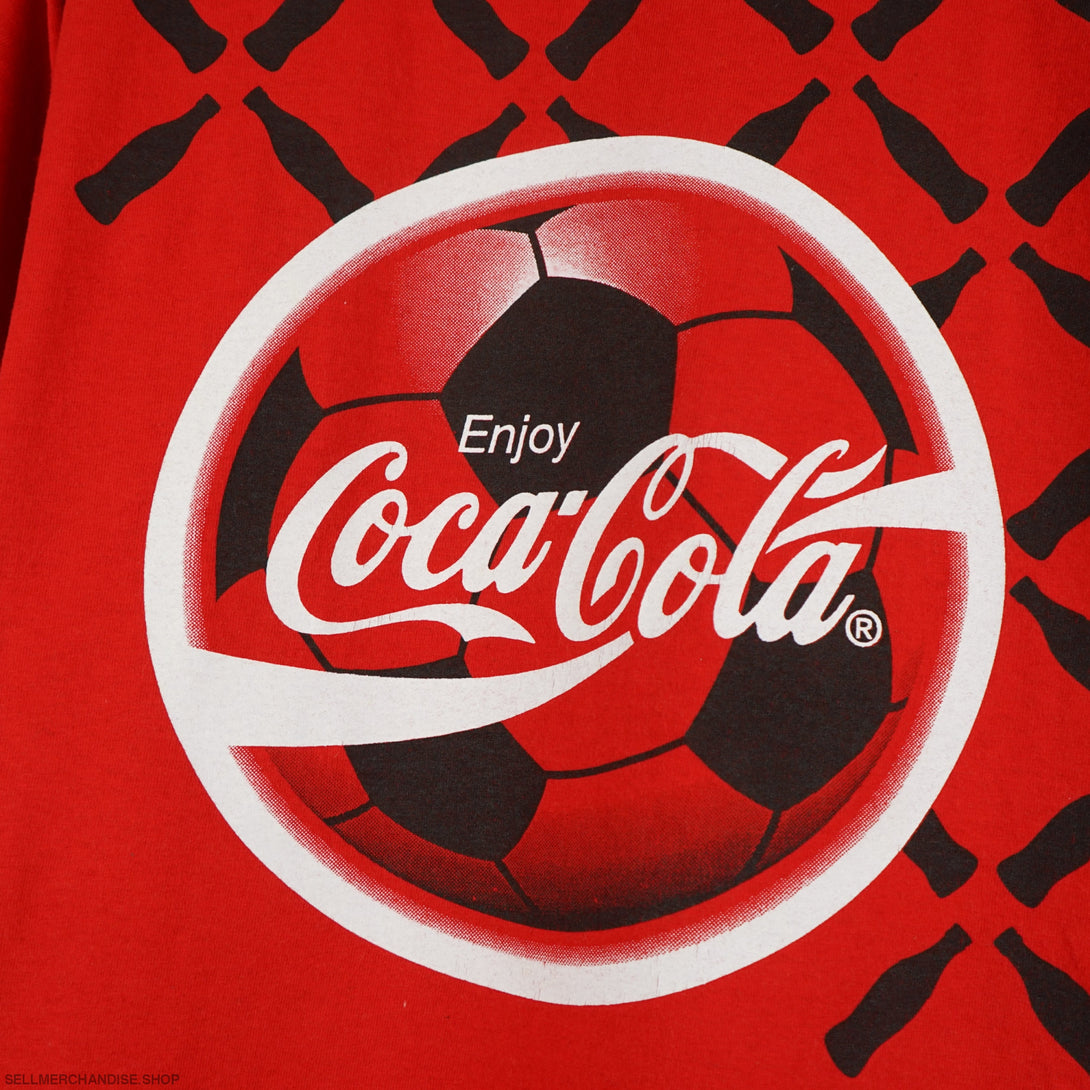 Vintage 1996 Coca Cola Soccer Euro96 t-shirt