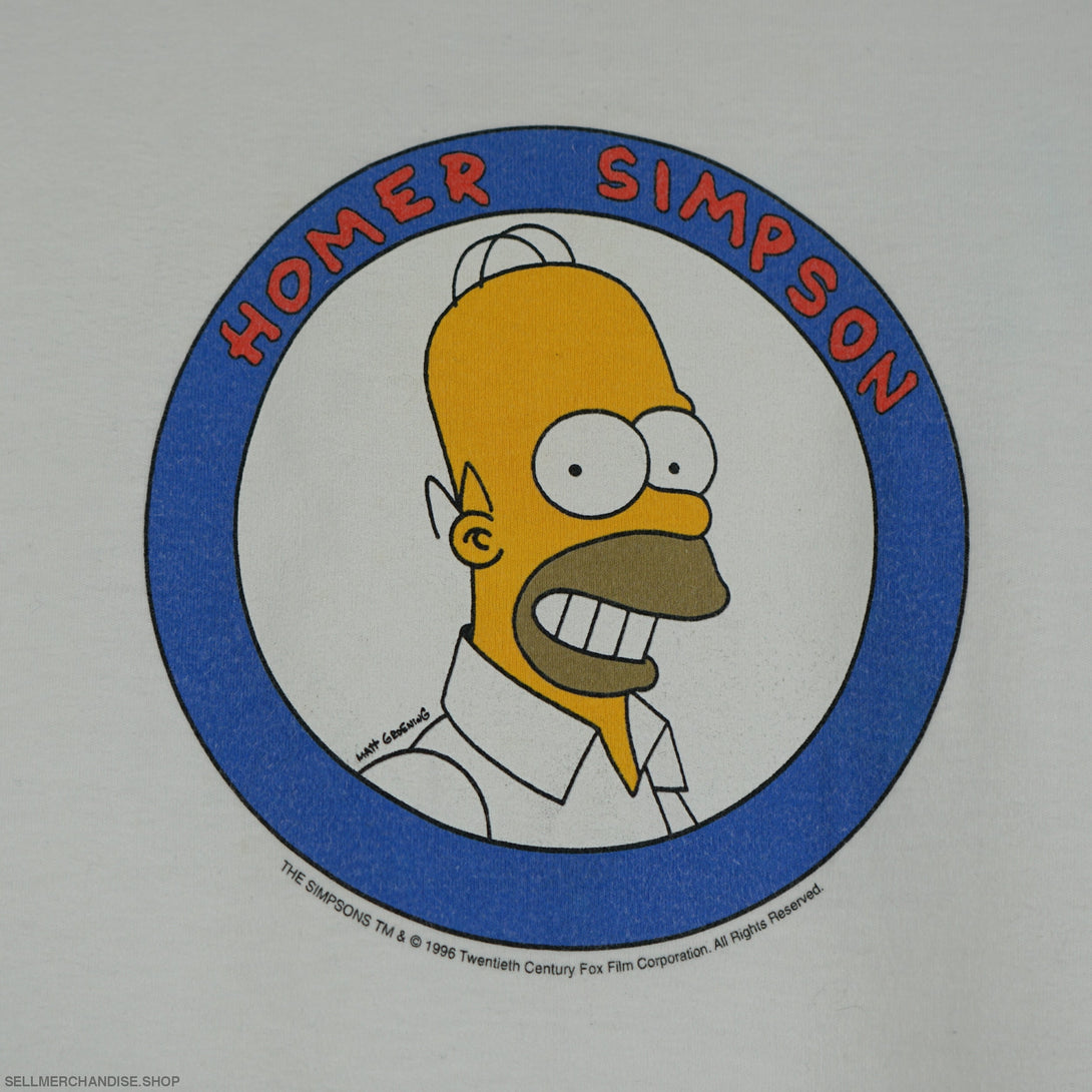 Vintage 1996 Homer Simpson Face t-shirt