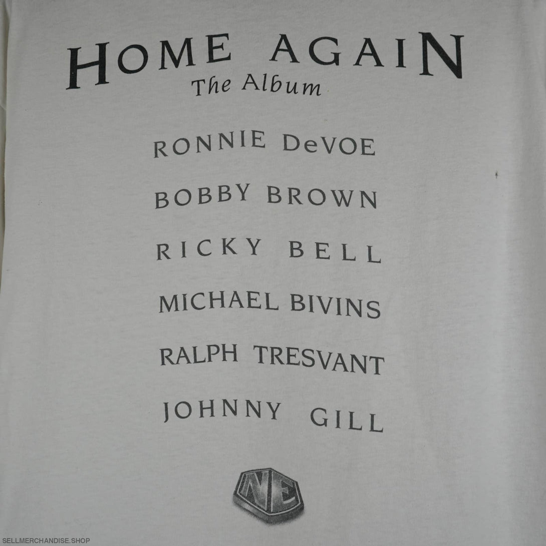 Vintage 1996 New Edition Band Home Again Tour T-Shirt