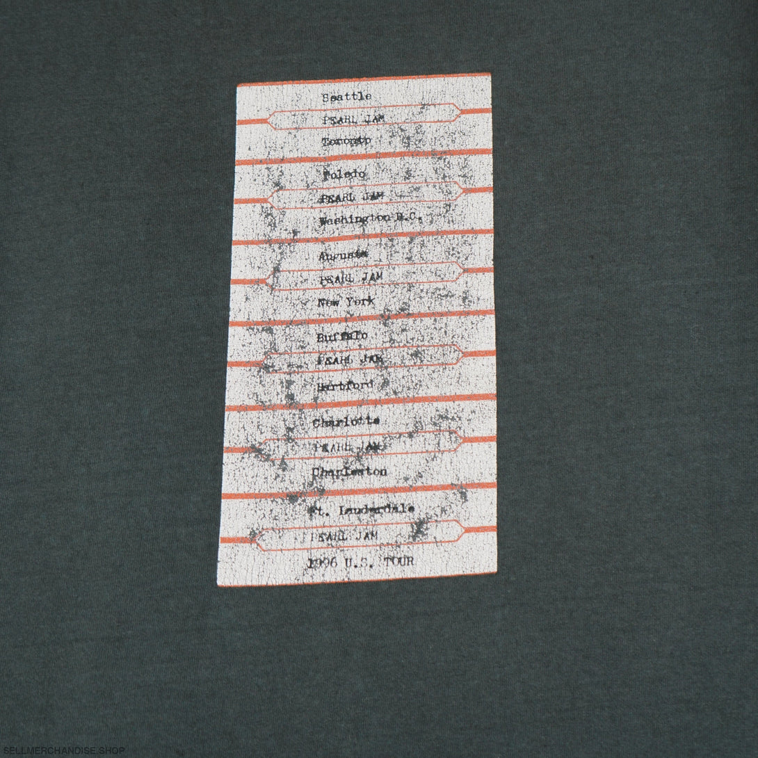 Vintage 1996 Pearl Jam t-shirt No Code Album