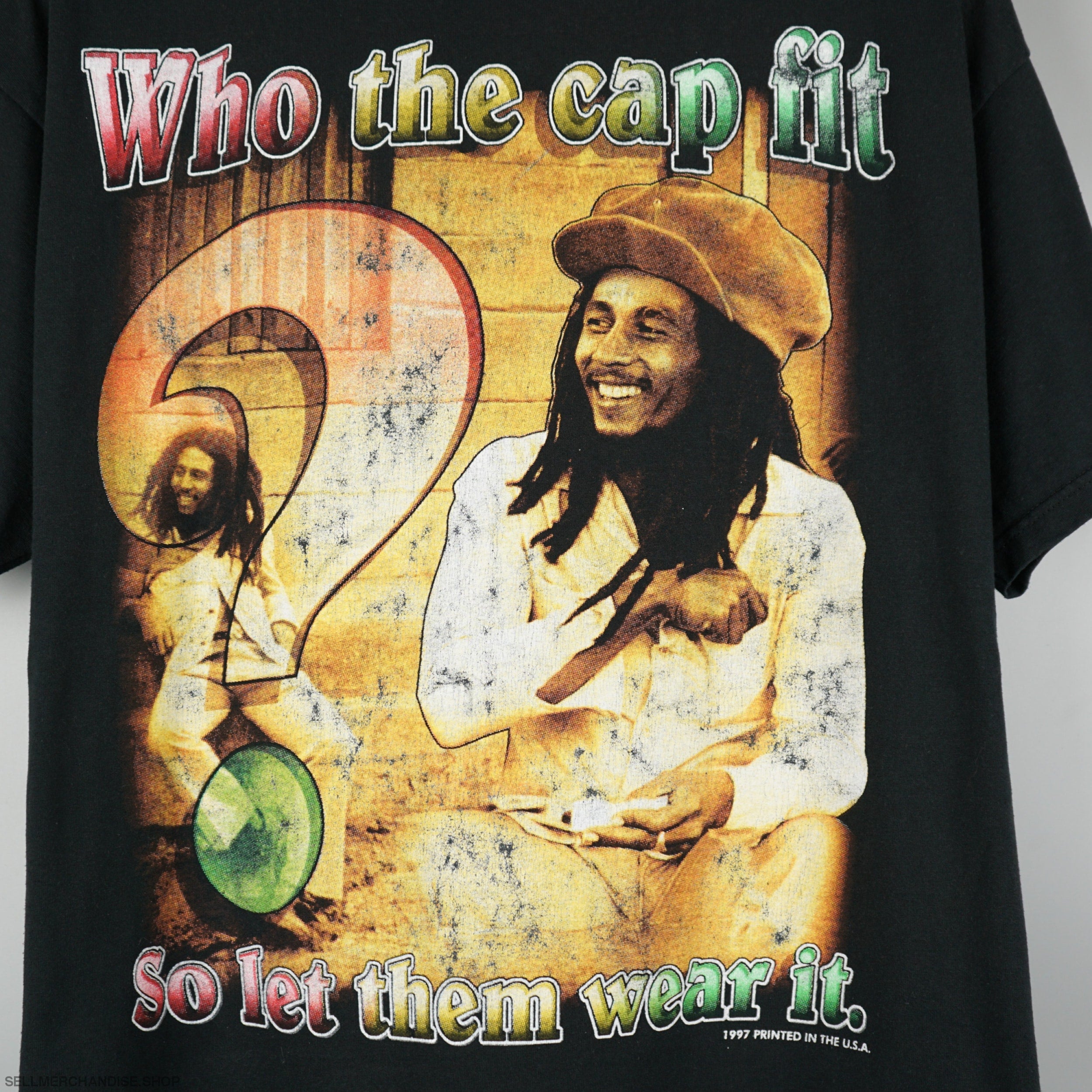 Vintage 1997 Bob Marley Rap Tee t-shirt