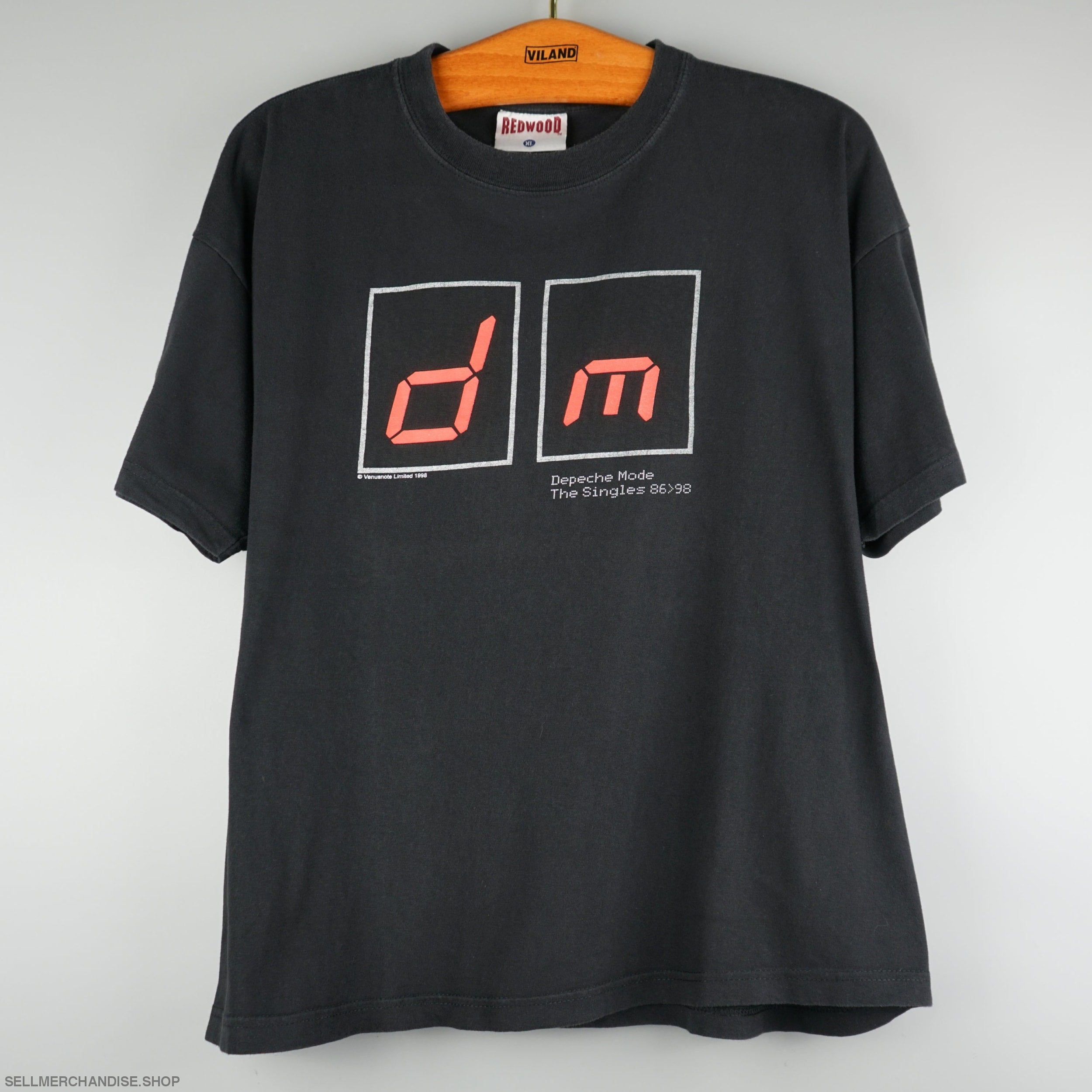 1990's DEPECHE MODE vintage 1998 Tour tshirt concert rare on sale original new-wave rock band tee t-shirt (XL) X-Large 80's 90's Mens Gift