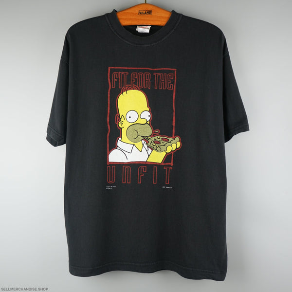 Vintage 1998 Homer Simpson T-Shirt Fit for the Unfit