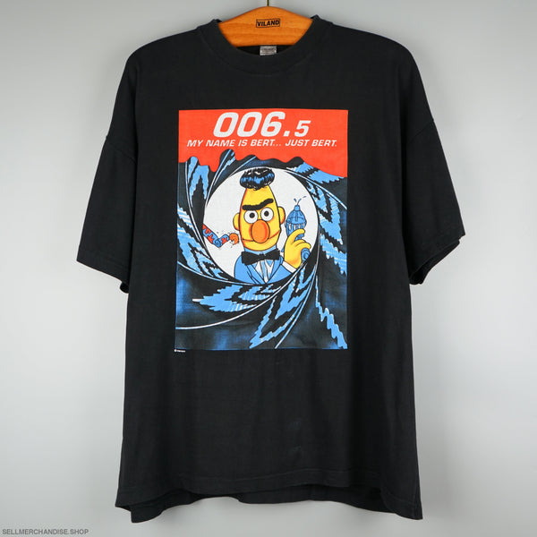 Vintage 1998 Muppets Bert James Bond 006.5 t-shirt