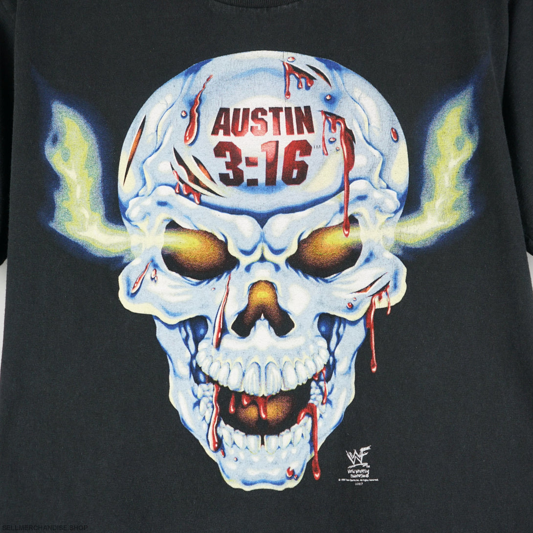 Vintage 1998 Stone Cold t-shirt Skull with blood