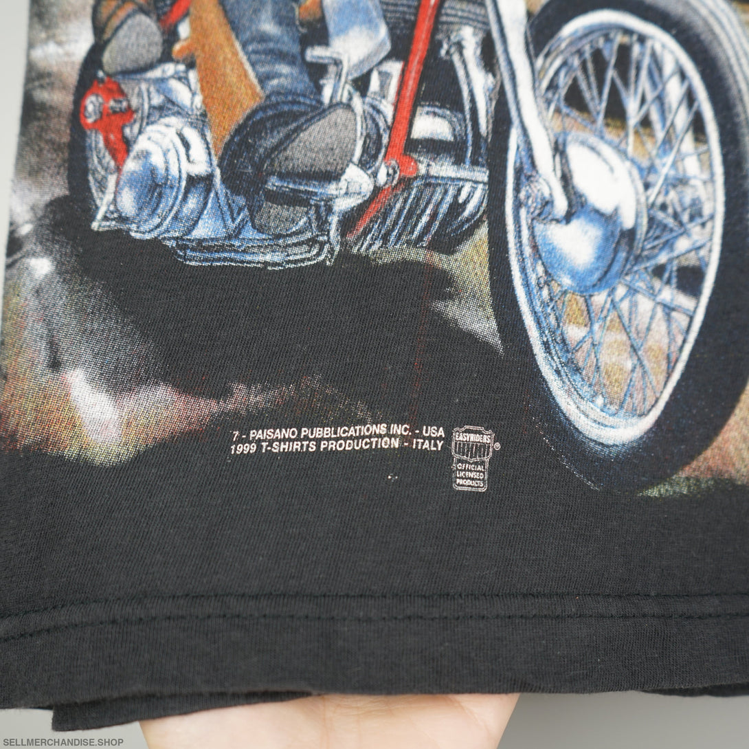 Vintage 1999 Easyriders Eagle All Over Print T-Shirt