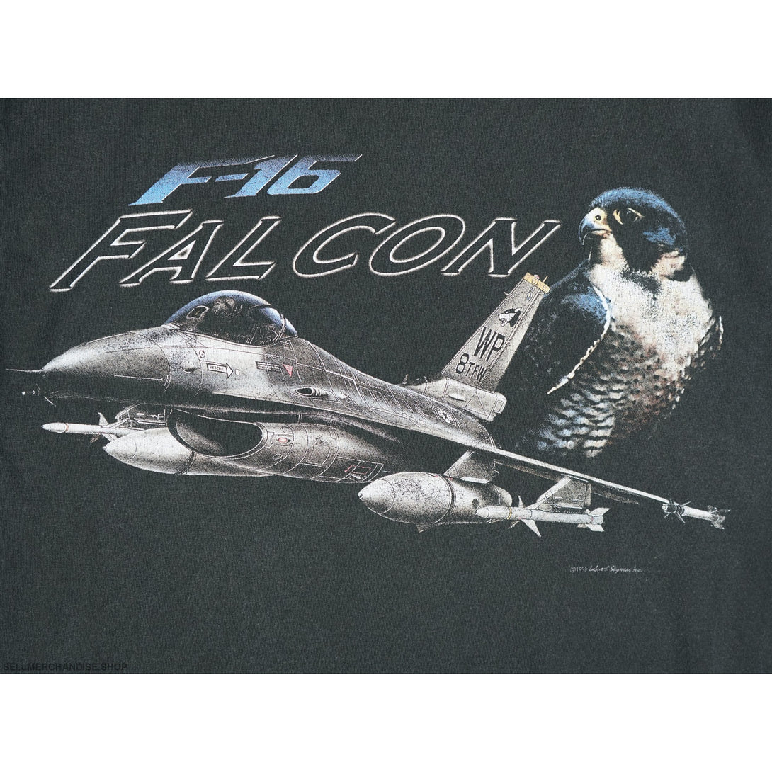 Vintage 1999 F16 Falcon Air Jet T-Shirt