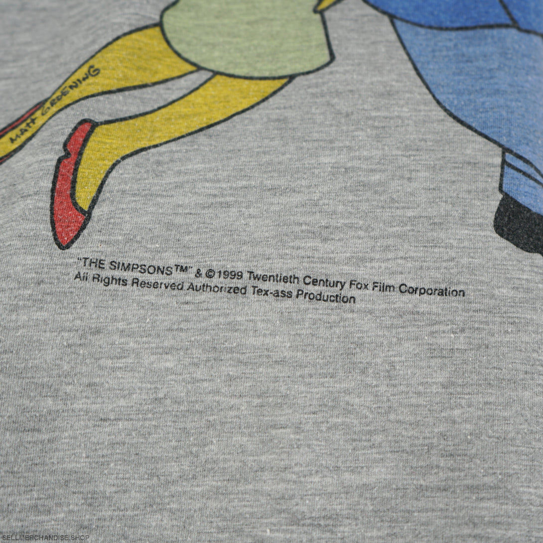 Vintage 1999 Homer and Marge Simpson t-shirt