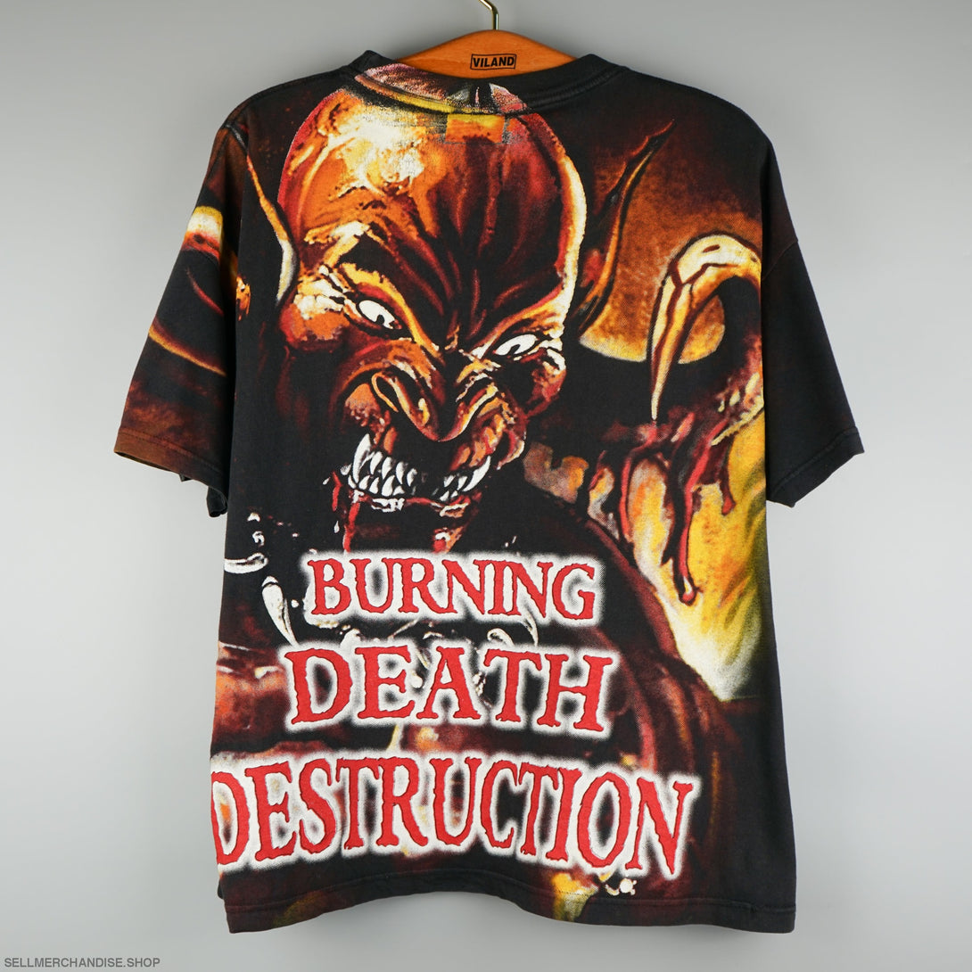 Vintage 1999 Manowar T-shirt Hell On Stage