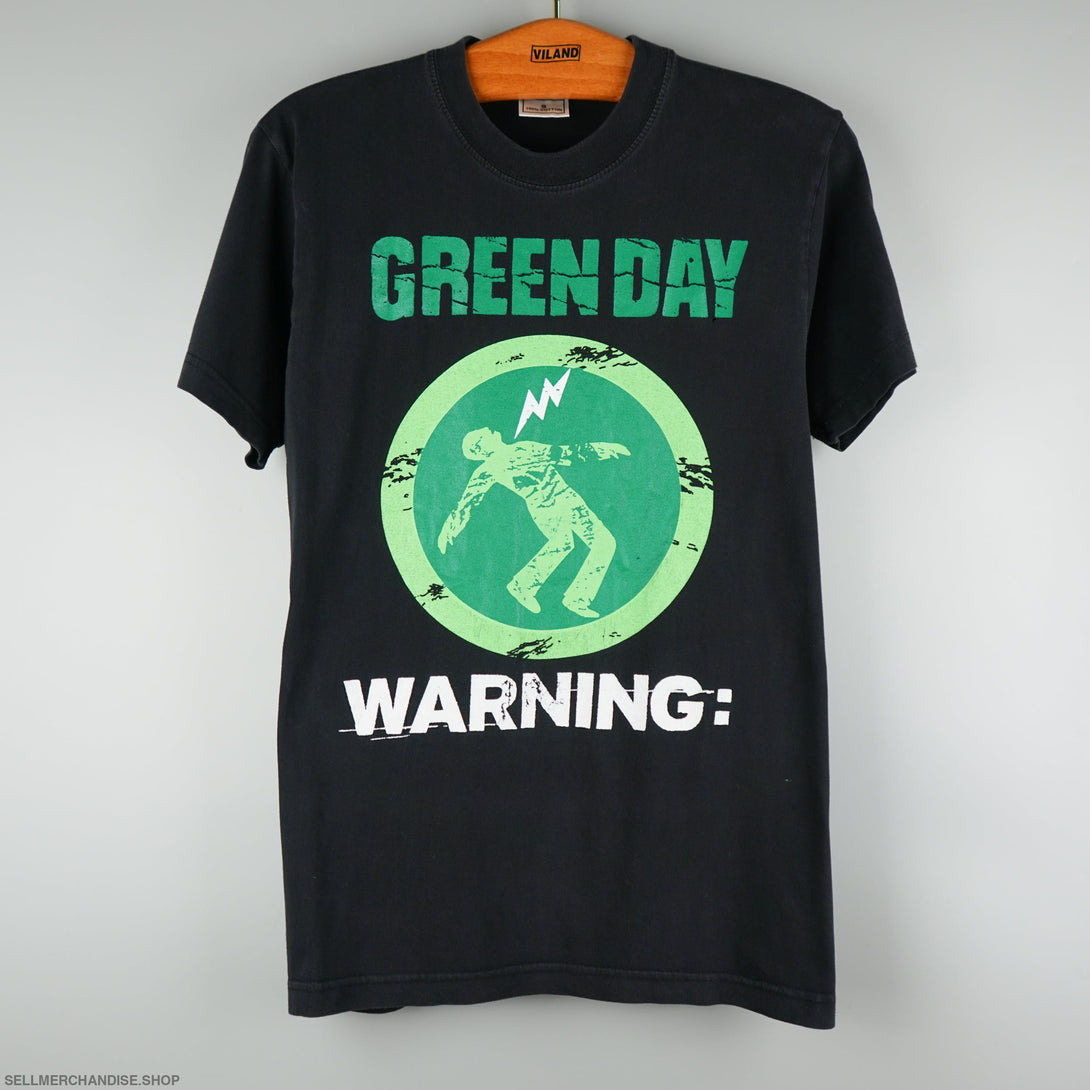 Vintage 2000 Green Day T-Shirt Warning