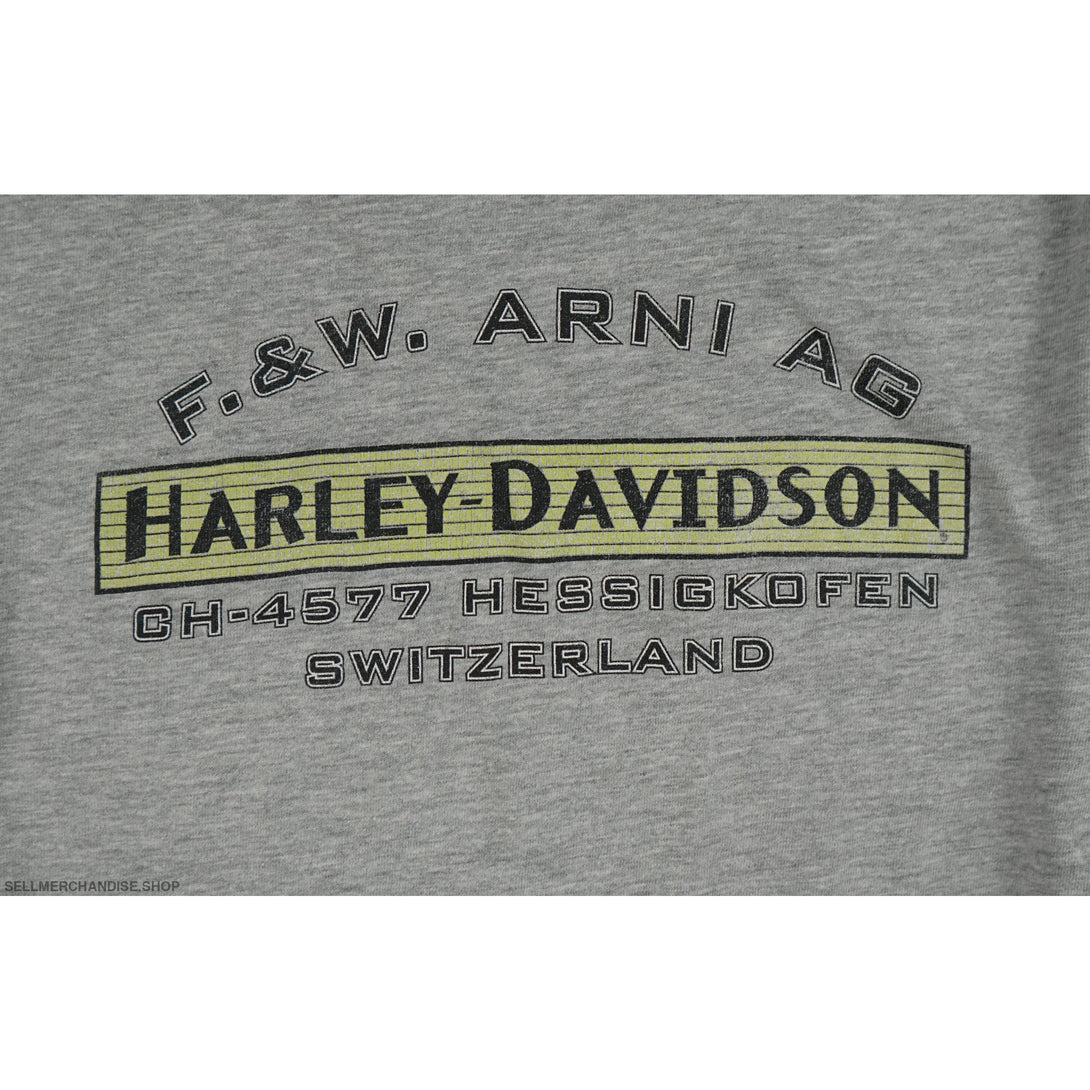 Vintage 2000 Harley Davidson Switzerland T-Shirt