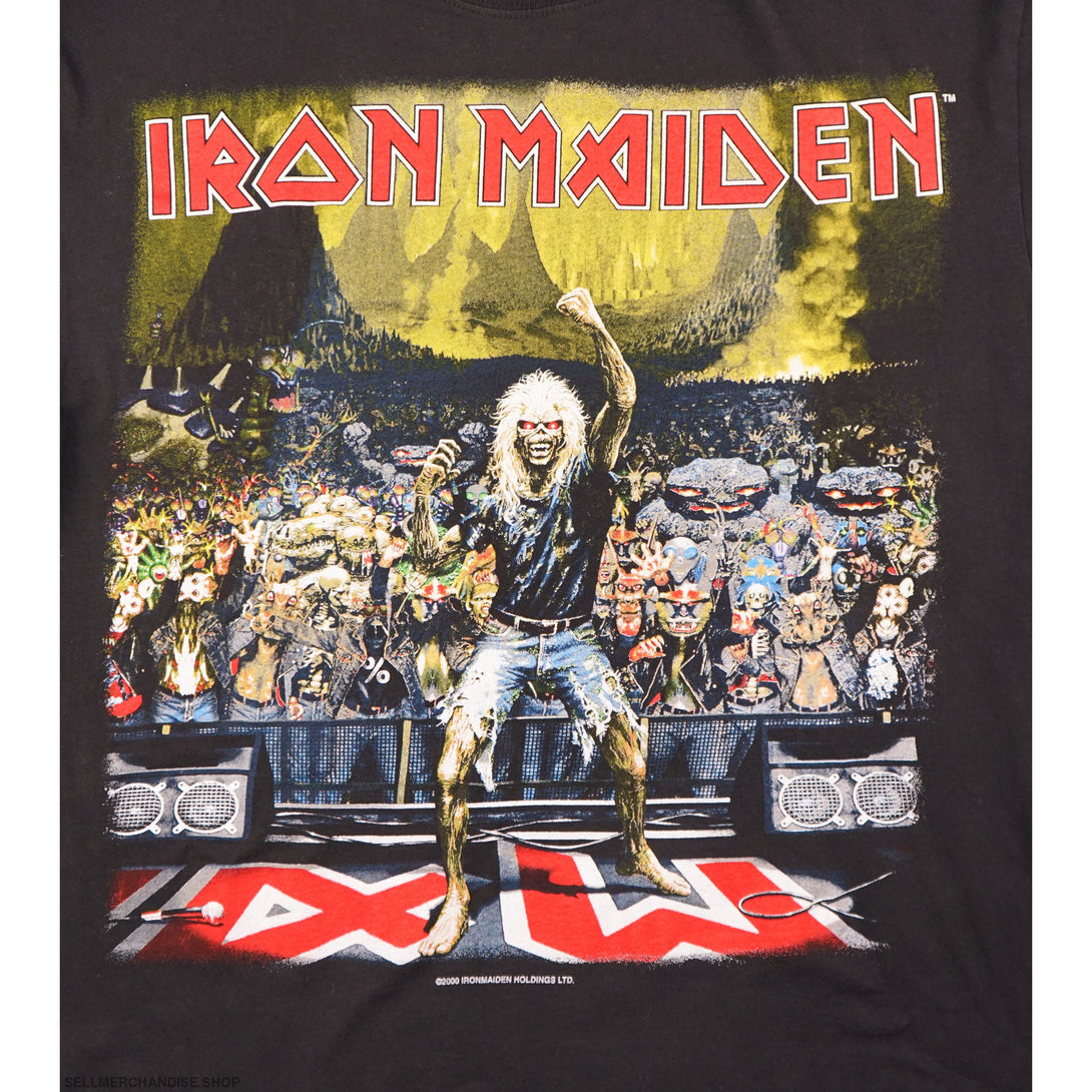 Vintage 2000 Iron Maiden Concert T-Shirt Earls Court