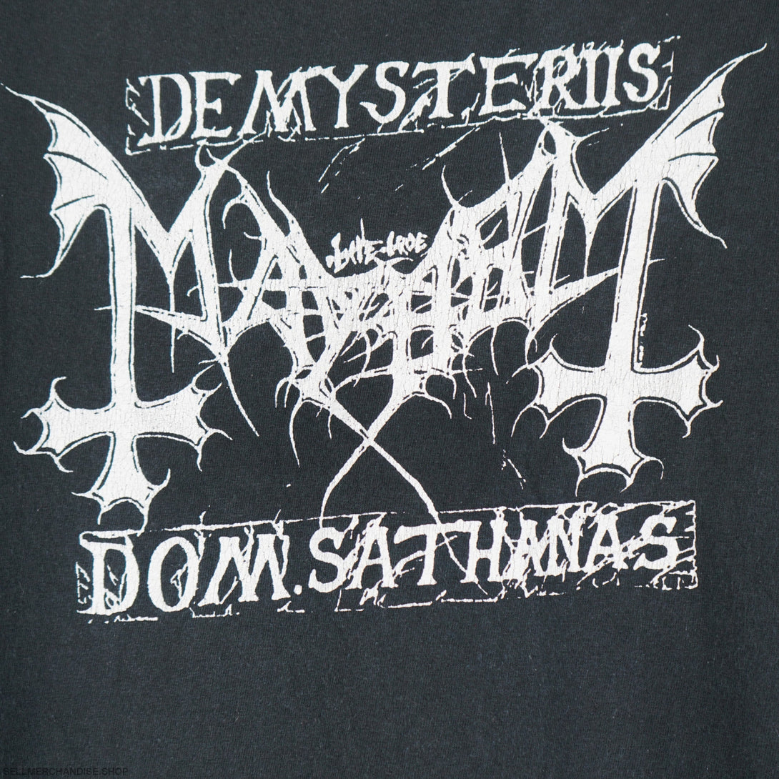 Vintage 2000 Mayhem T-shirt Black Metal